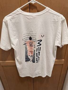 Caribbean Seal Lionel Messi Graphic T-Shirt White